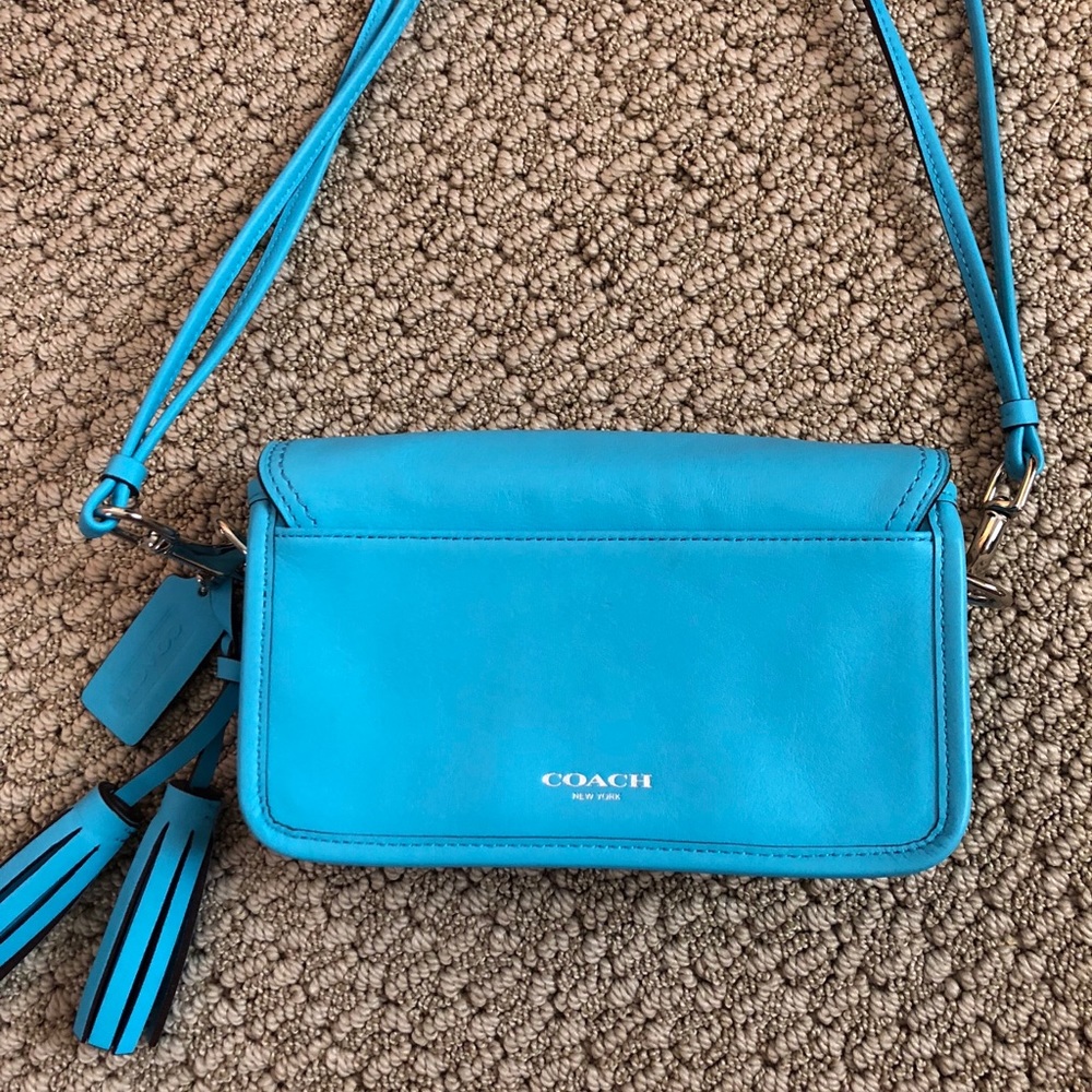 Blue Coach Purse - Picture 2 of 6
